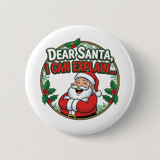 Familie Kerstmis 2025 Ronde Button 5,7 Cm