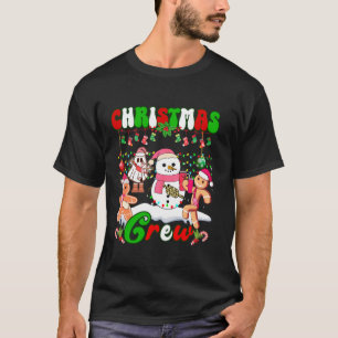 Familie Kerstmis Crew Gingerbread Boujee Ghost XMA T-shirt