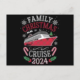 Familie Kerstmis Cruise Squad 2024 Matching Outfit Briefkaart