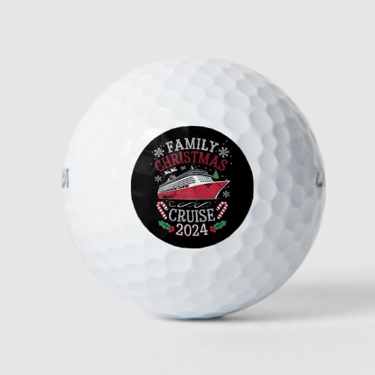Familie Kerstmis Cruise Squad 2024 Matching Outfit Golfballen (Voorkant)