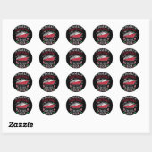 Familie Kerstmis Cruise Squad 2024 Matching Outfit Ronde Sticker (Vel)