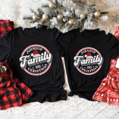 Familie Kerstmis Custom Naam Candy Cane Matching T-shirt