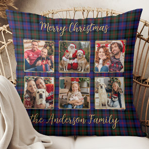 Familie Kerstmis Geplaagd Gepersonaliseerde Fotoco Kussen