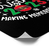 Familie Kerstmis herinneringen samen maken 2023 Poster (Hoek)