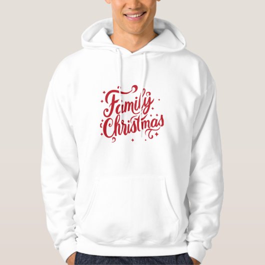 Familie Kerstmis' Hoodie (Voorkant)