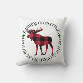 Familie Kerstmis is het seizoen om vrolijk te zijn Kussen