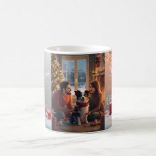 Familie Kerstmok met Border Collie – Cozy Hol Koffiemok