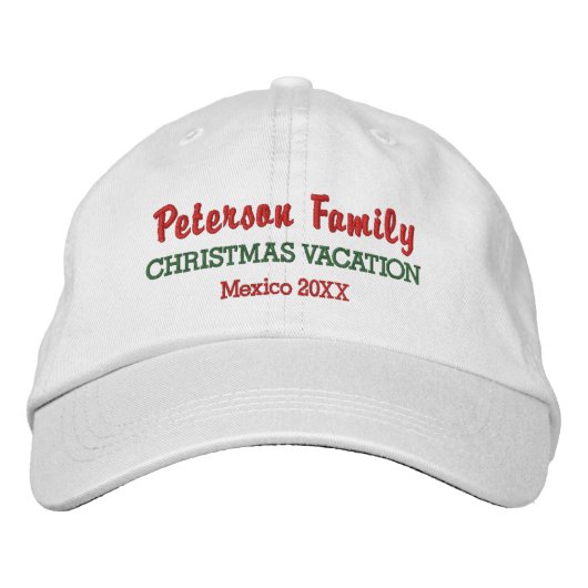 Familie Kerstvakantie Aangepaste Locatie & Datum Pet (Voorkant)