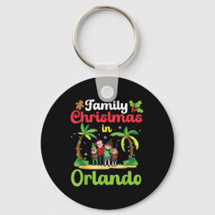 Familie Kerstviering In Orlando Met Tropi Sleutelhanger