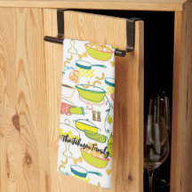 Familie Keuken Handdoek Gepersonaliseerd
