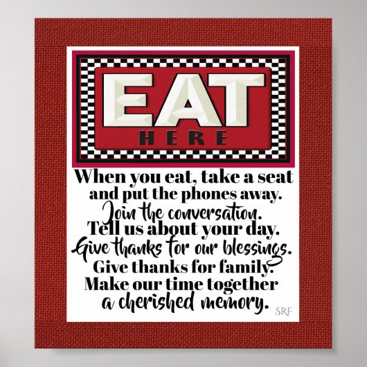 Familie Keuken Poster 3 (Voorkant)