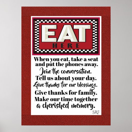 Familie Keuken Poster 4 (Voorkant)