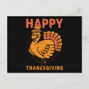 Familie Kids Matching Happy Thanksgiving Pyjama Briefkaart