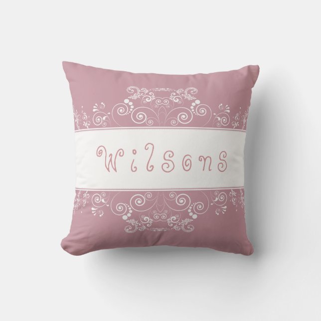 FAMILIE KLASSISCHE RETRO HOUSEWARMING PINK KUSSEN (Voorkant)