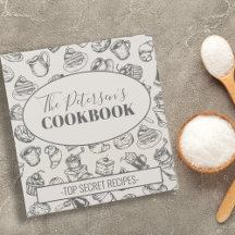Familie kookboek vintage keukenpatroon recepten