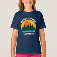Familie Lake Trip Schattige Gepersonaliseerd zonso