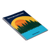 Familie Lake Vakantie Schattige Gepersonaliseerd Z Notitieboek (Rechterzijde)