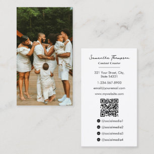 Familie Lifestyle Influencer Content Creator Foto Visitekaartje