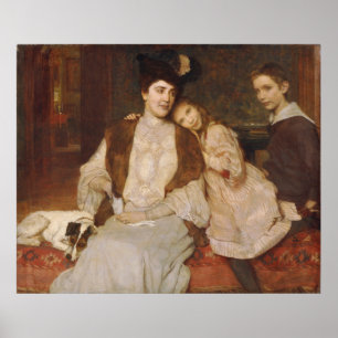 Familie Markl van Alois Delug - kunst Poster