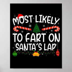 Familie Matchende Kerst Mis Lukk Most Likely To Fa Poster