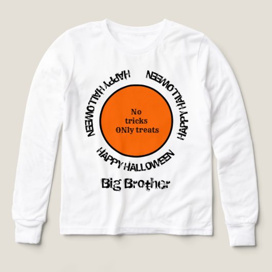 Familie Matching Boy Son Typografie Happy Hallowee (Voorkant)