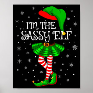 Familie Matching Vrouwen Meisjes Ik ben de Sy Elf Poster