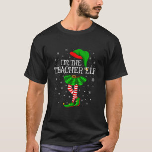 Familie Matching Women Girls Ik ben de leraar Elf T-shirt