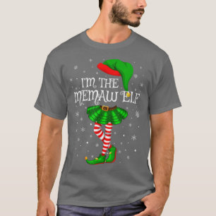 Familie Matching Women Girls Ik ben de Memaw Elf C T-shirt