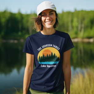 Familie meer trip schattige op maat gemaakte zonso t-shirt