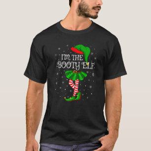 Familie-meisjes meisjes Ik ben de Booty Elf Chri T-shirt
