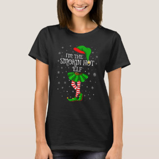 Familie-meisjes Meisjes Ik ben de Smokin Hot Elf T-shirt