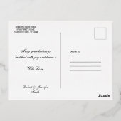 Familie met Folie kerstmis Kaart (Achterkant)