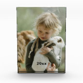 Familie met jaardatum fotoblok (Voorkant)