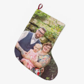 Familie met kerstfeest grote kerstsok (Voorkant (Hangend))