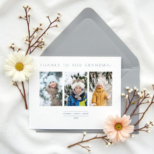 Familie Minimalistisch 3 Foto's Collage Aandenken Briefkaart