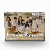 Familie Modern Eenvoudig Script Fotocollage Fotoblokken (Voorkant)