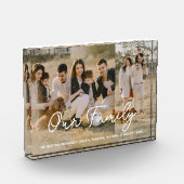 Familie Modern Eenvoudig Script Fotocollage Fotoblokken (Links)