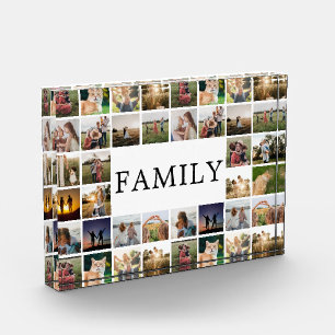Familie Moderne Minimalistische Foto Grid Collage