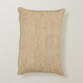 Familie monogram naam rustieke boerderij jute accent kussen (Achterkant (Verticaal))