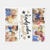 Familie Multi Fotocollage Calm Bright Fleece Deken (Voorkant (Horizontaal))