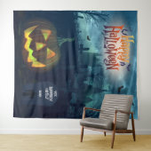 Familie of Bedrijf Halloween Party Achtergrond Wandkleed (In Situ (horizontaal))