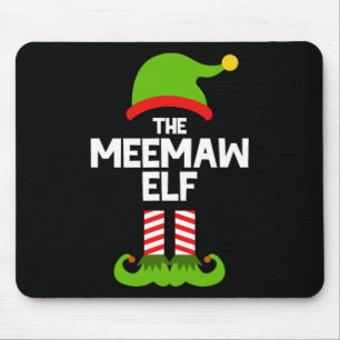 Familie Oma Elf Kerst Overeenkomstige Pyjama Grapp Muismat