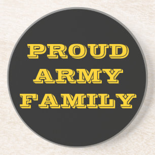 Familie onderzetter Proud Army