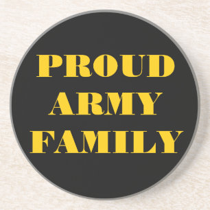 Familie onderzetter Proud Army