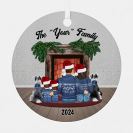 Familie ornament 2 yound boys