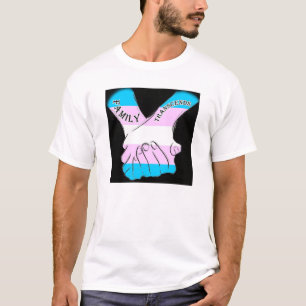 Familie overstijgt T-shirt Logo (zwart)