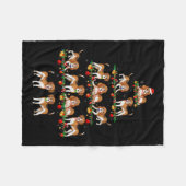 Familie Pajama stelt kerstcadeau voor elkaar Fleece Deken (Voorkant (Horizontaal))