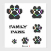 FAMILIE PAWS KAT STICKER (Vel)