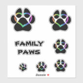 FAMILIE PAWS PUP STICKER (Vel)