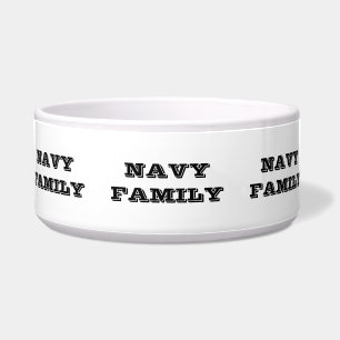 familie Pet Bowl Navy Voerbakje
